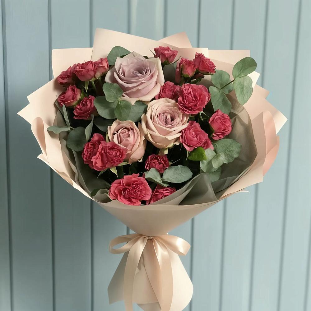 Букет цветов из: Гвоздики и Розы в Малоархангельске