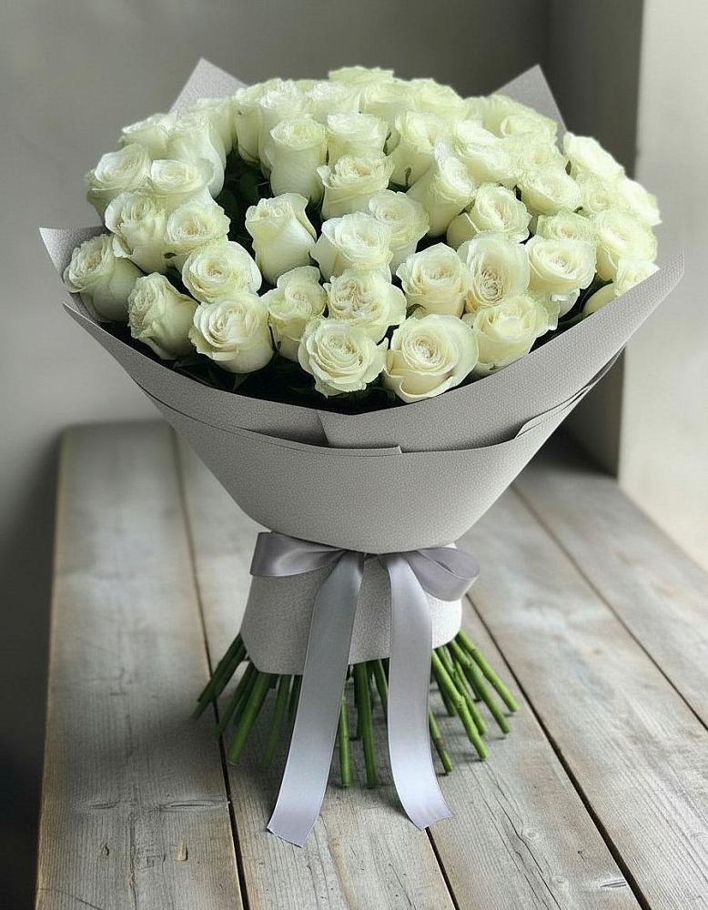 Букет 35 Белых роз в Малоархангельске