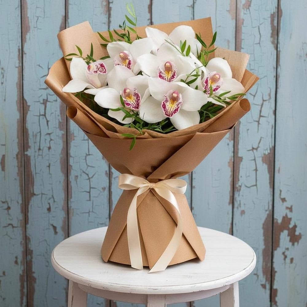 Букет цветов из: Орхидеи и Розы в Малоархангельске