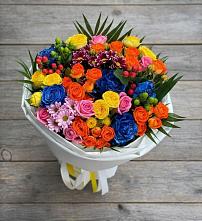Букет цветов из:  Розы и Хризантемы в Малоархангельске