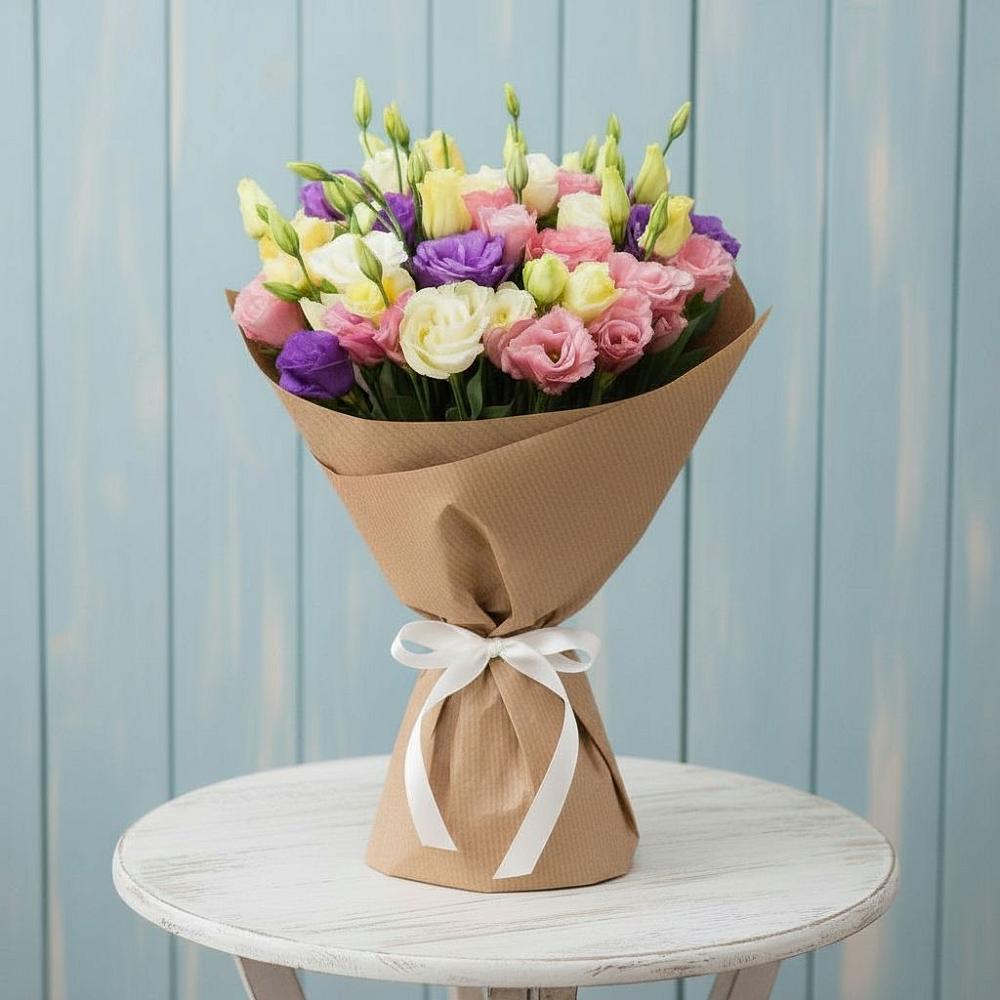 Букет цветов из: Лизиантусы в Малоархангельске