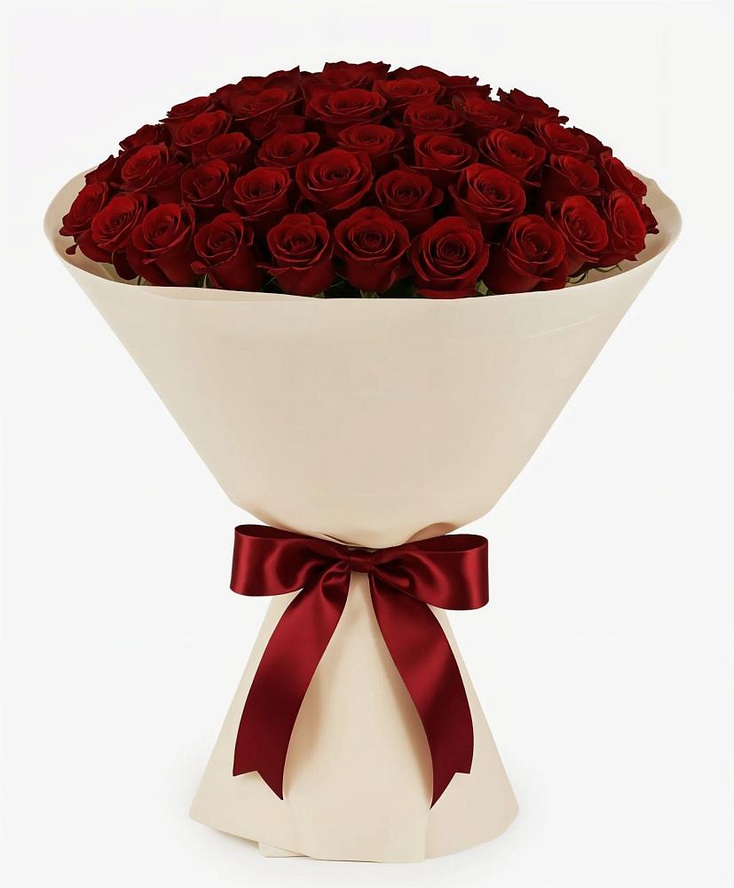 Букет 101 Бордовая роза Блэк Бакарра в Малоархангельске