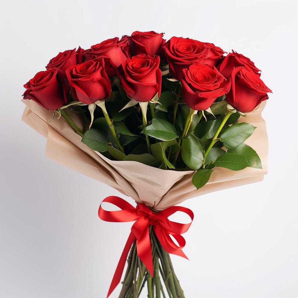 Букет 11 Красных роз Эдлесс Лав в Малоархангельске